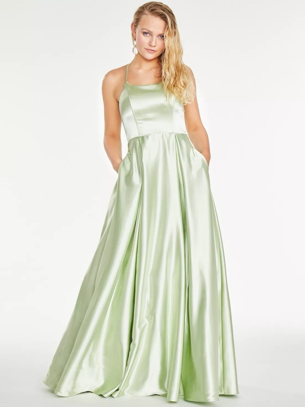 Speechless Sage Green Prom Dress
